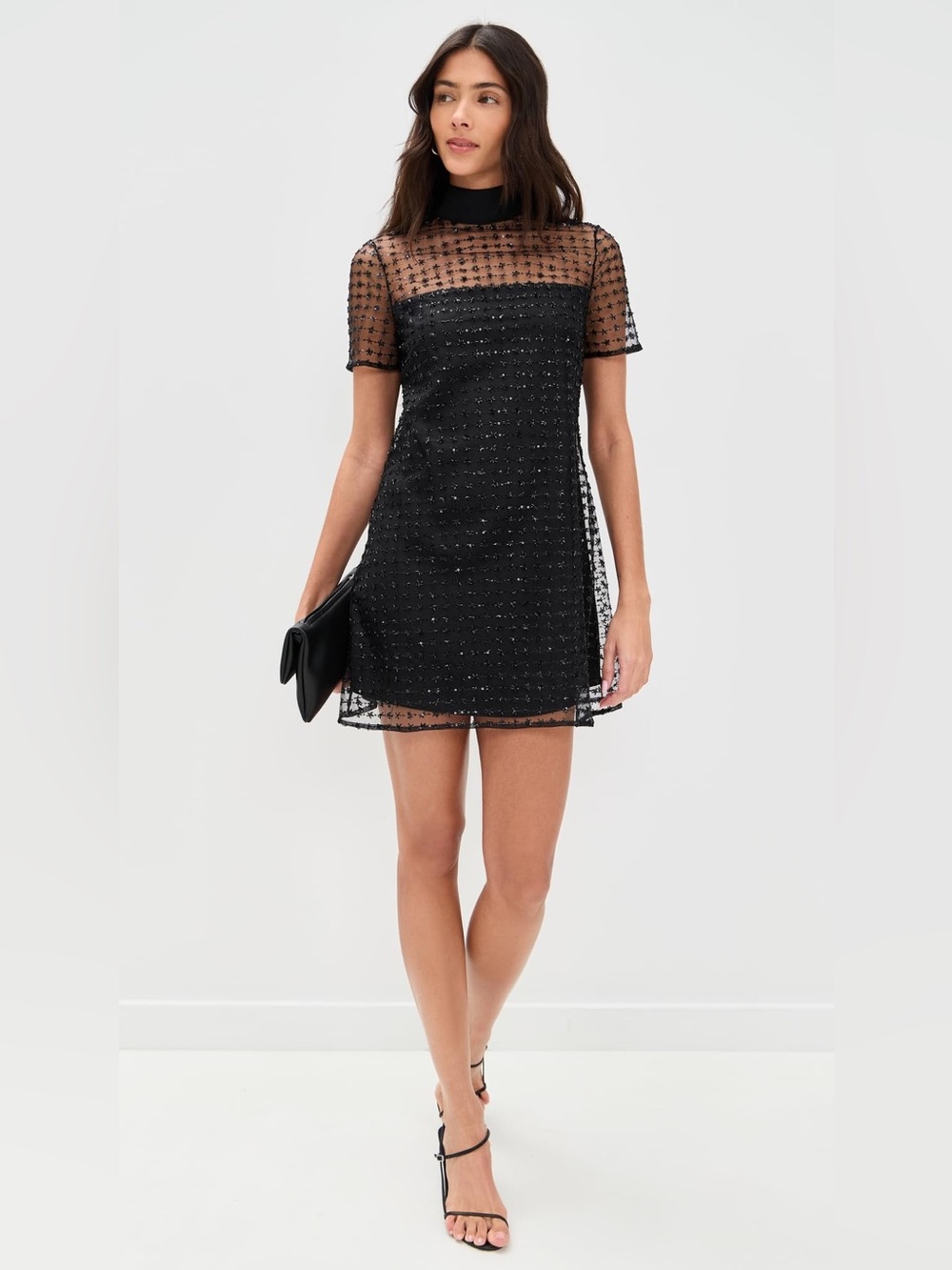 STAUD Women's Ilana Mini Dress, Stardust Onyx, size XS, NEW